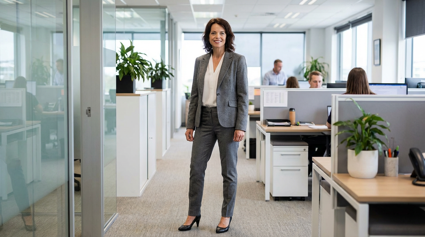 Business Blazer-Kombination Grau